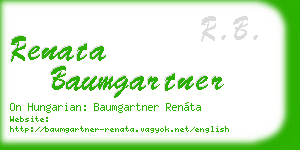 renata baumgartner business card